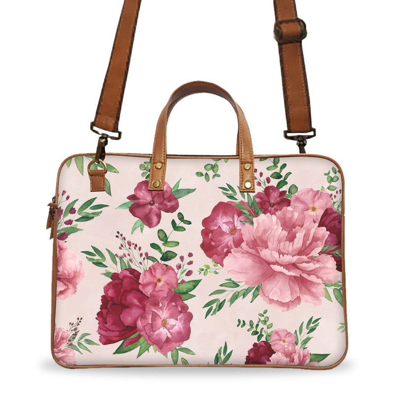 Floral laptop bag best sale