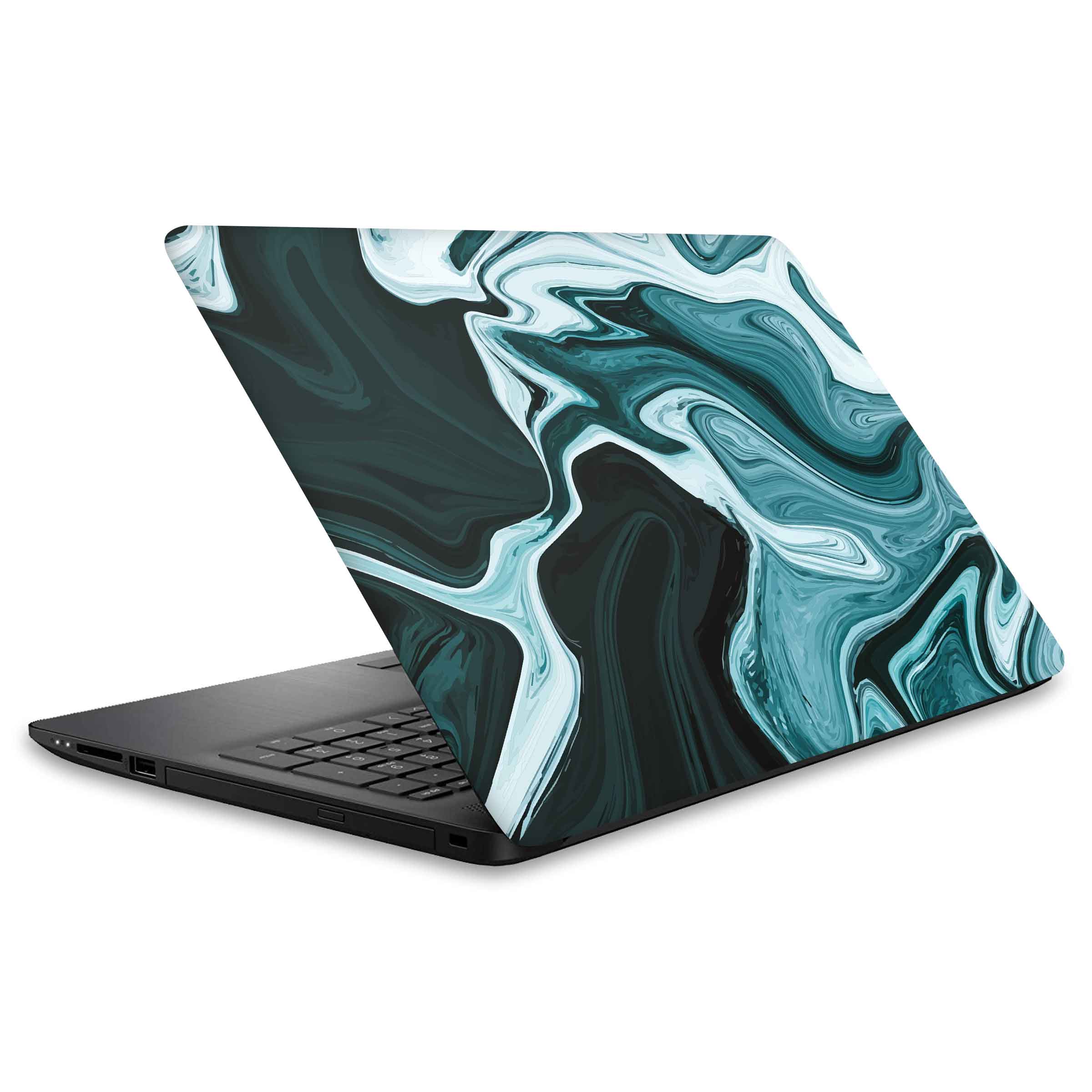 Blue Liquidisation Aesthetic Laptop Skins – WrapCart Skins