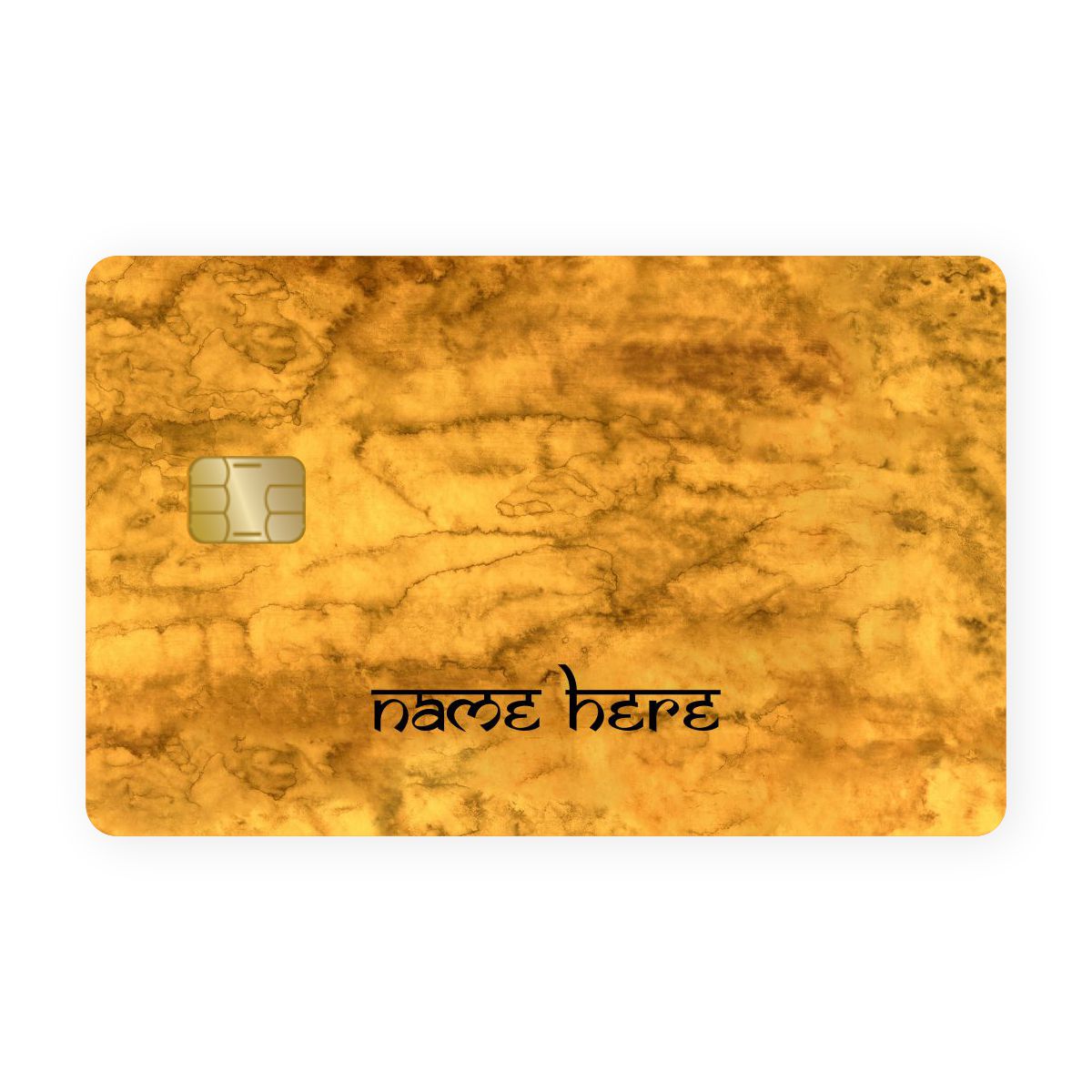 credit card skin template