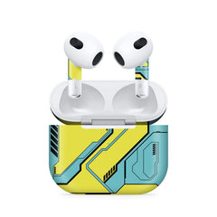 Techy Cyber Yellow Airpods 4 Skin