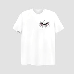 Eyes Embroidered White Oversize T Shirt