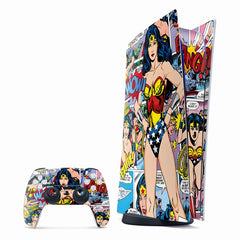 Wonder Woman Comic Play Station Skin