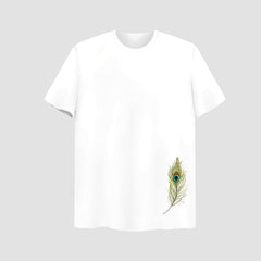 Divine Embroidered White Oversize T Shirt