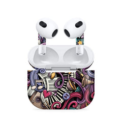 Airpods 4 Music Abstract Skin