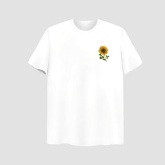 Sunflower Embroidered Oversize T Shirt