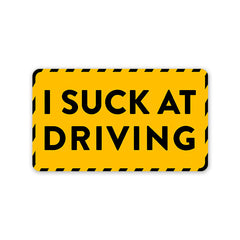 Suck At Driving Car Sticker