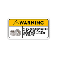 Swelling Nuts Car Sticker