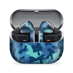 Grove Blue Camo Galaxy Buds 3 Pro Skin