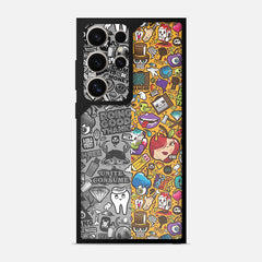 Yellow Multi Abstract Bumper Mobile Cover - WrapCart