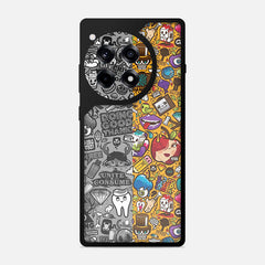 Yellow Multi Abstract Bumper Mobile Cover - WrapCart