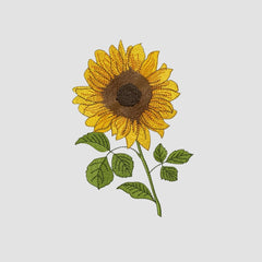 Sunflower Embroidered Oversize T Shirt