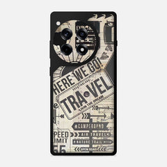 Vintage Travel Stamps Bumper Mobile Cover - WrapCart