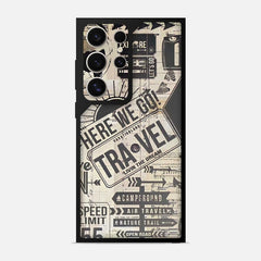 Vintage Travel Stamps Bumper Mobile Cover - WrapCart