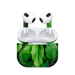 Airpods 4 Green Leaves Skin