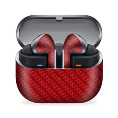 Red Carbon Galaxy Buds 3 Pro Skin