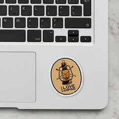 Love Camping Laptop Sticker