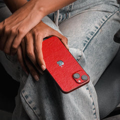 Red Leather Mobile Skin