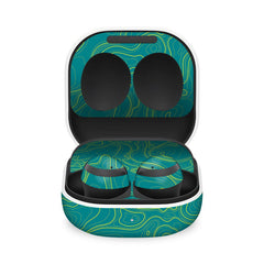 Colourful Topography Green Samsung Galaxy Buds 2 Skin