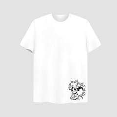 Gear 5 Embroidered White Oversize T Shirt