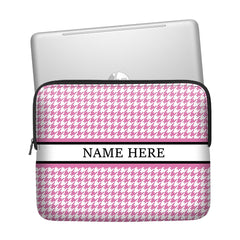 Pink Art Custom Name Laptop Sleeve