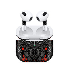 Classic Owl Red Airpods 4 Skin