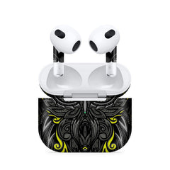 Classic Owl Yellow Airpods 4 Skin