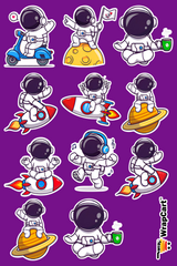 Mini Sticker Pack - Space