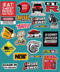 Mini Sticker Pack - Bikers