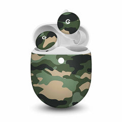 Dark Green Camo Skin For Pixel Buds A-Series 