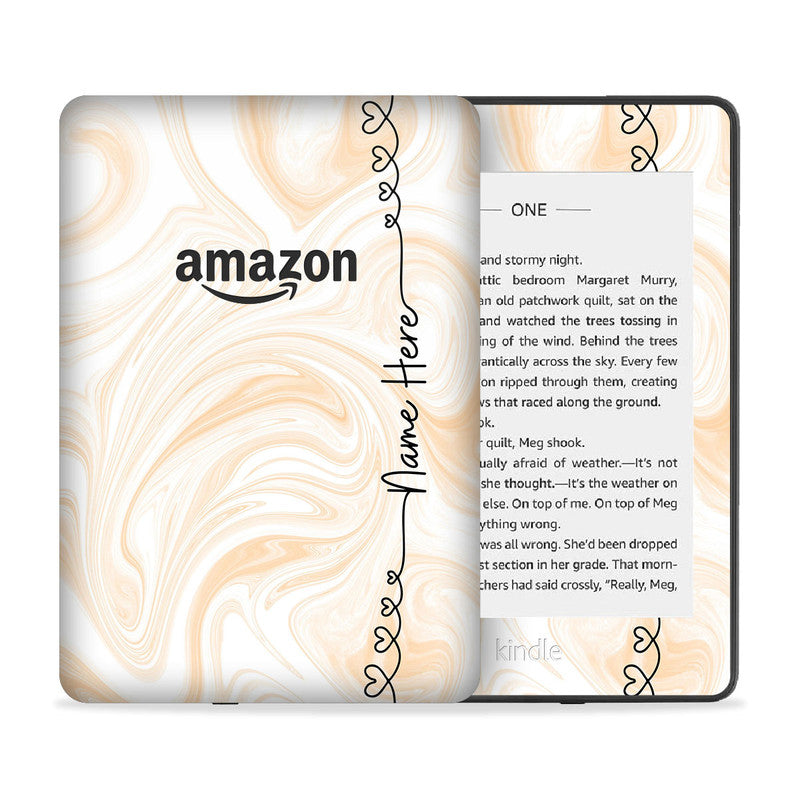 Liquid Peach Custom Name Skin For Kindle – WrapCart Skins