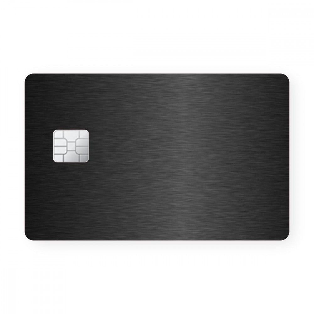 Black Metal Brush Card - Wrapcart Debit Card Skins – Wrapcart Skins