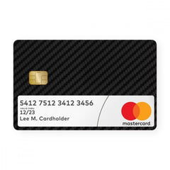 Black Carbon With Window Card - WrapCart Credit Card Skins