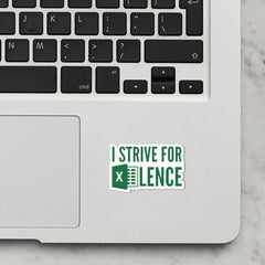 Excellence Laptop Sticker